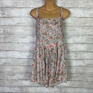 Saltwater Lux Ivory Floral Romper Size Large